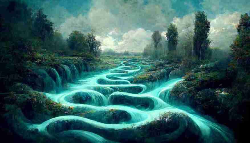 A river